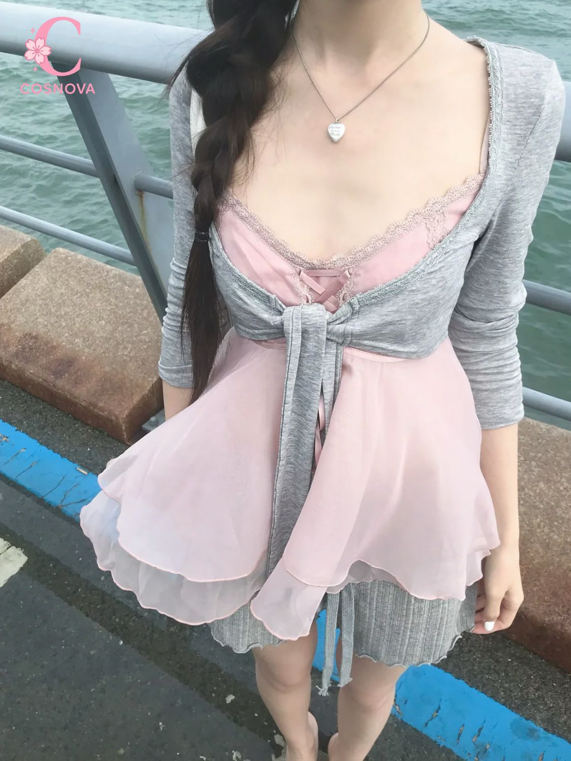 Elastic Lace Trim - Koreański, słodki, letni zestaw składający się