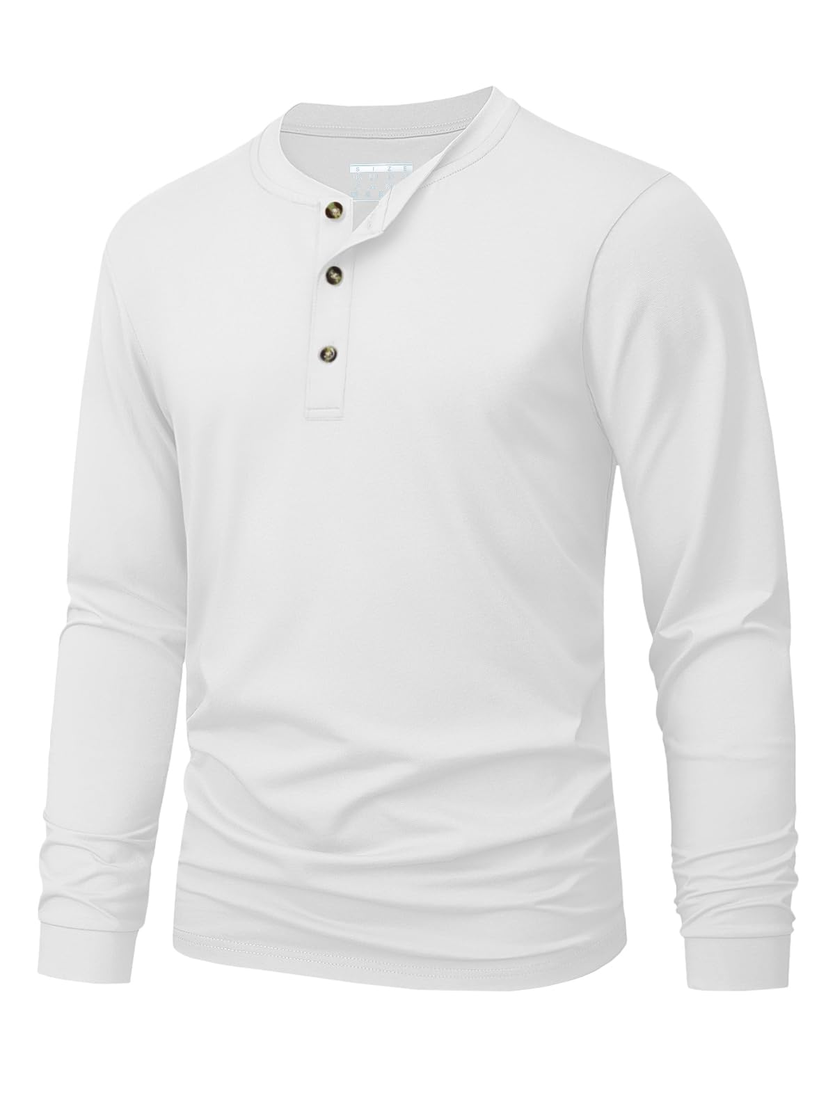 Embellish Knit - Męska koszulka Henley, prosta, jednokolorowa, z