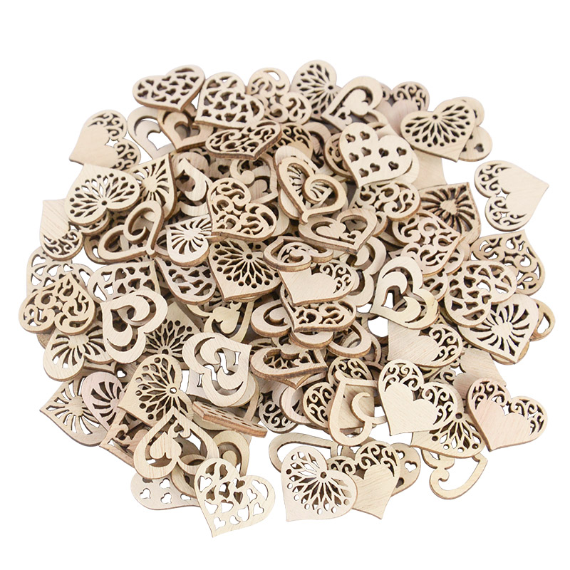 50/100 sztuk wydrążone serce w – Embellishments For Scrapbooking recenzja i cena