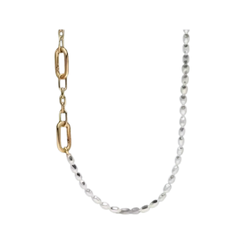 Nowy srebrny zamek S925 z perł – Pearl Trim Chain recenzja i cena
