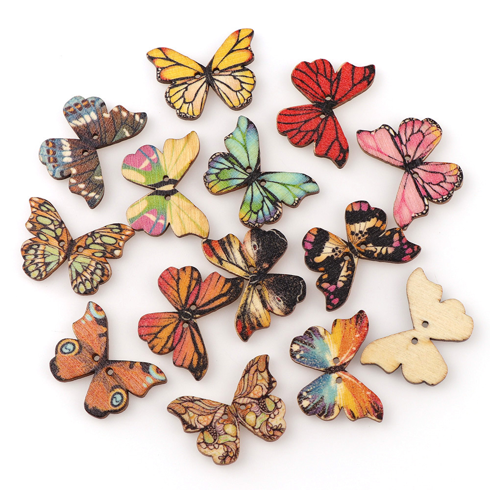 50 szt. drewnianych guzików w  – Embellishments For Scrapbooking recenzja i cena