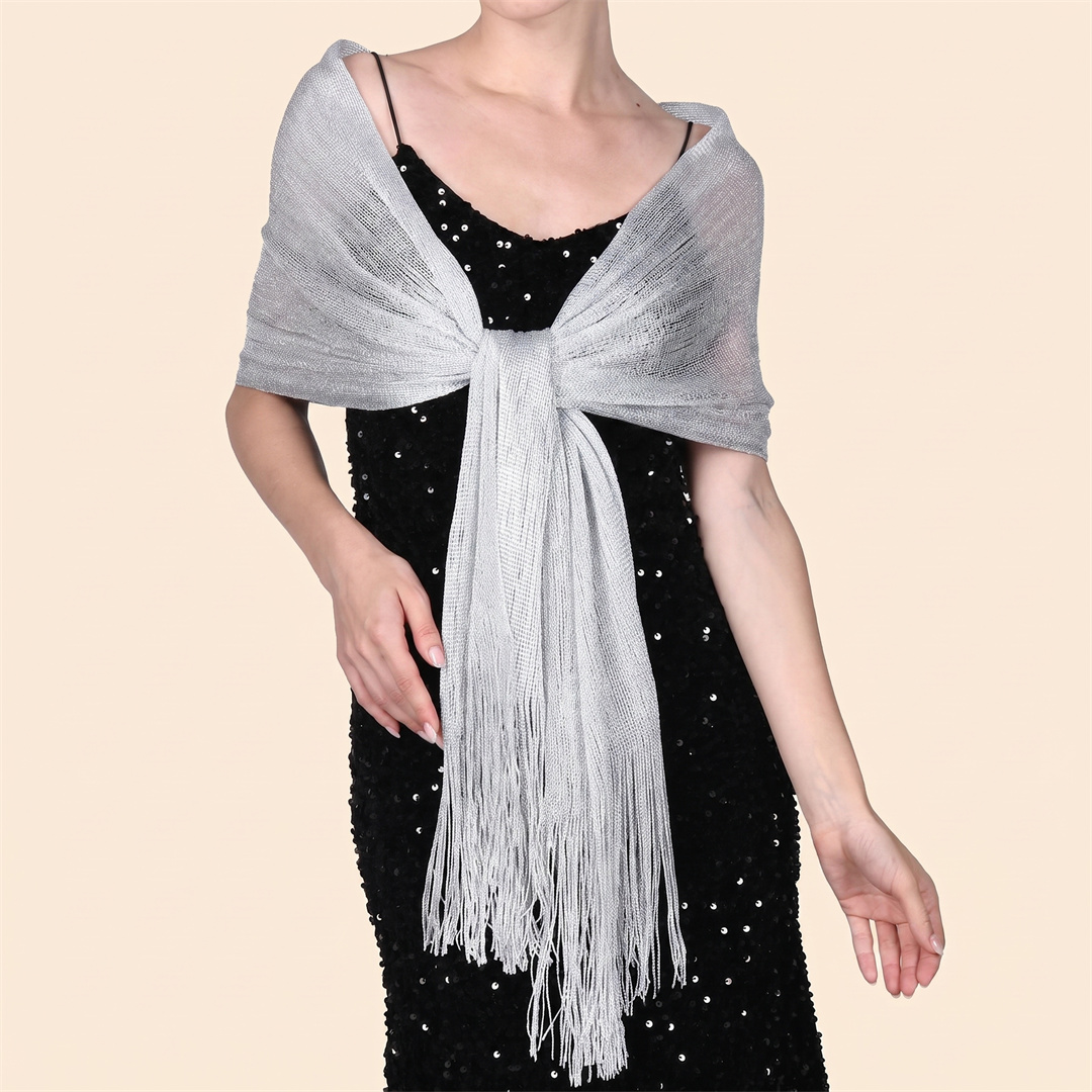 Modna, błyszcząca chusta przec – Tassel Fringe Trim recenzja i cena
